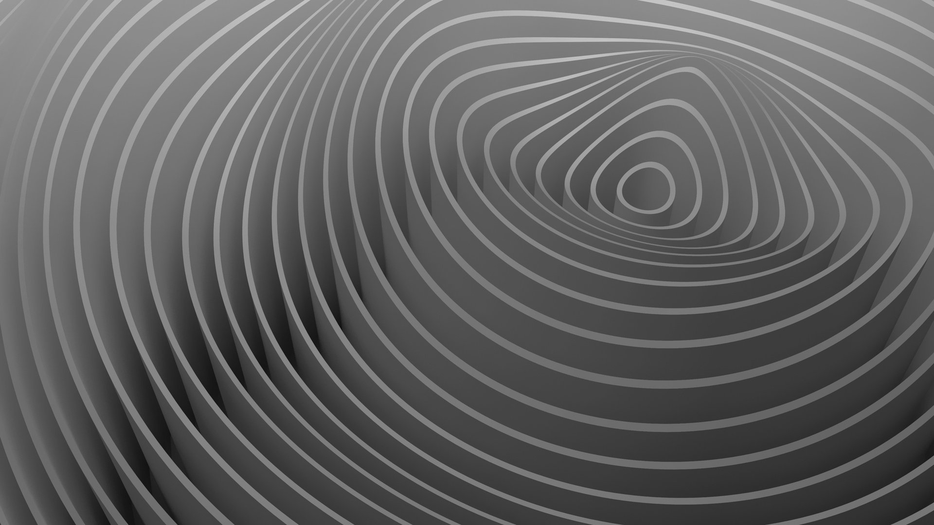 3D rendering oscillations and ripples of abstract waves